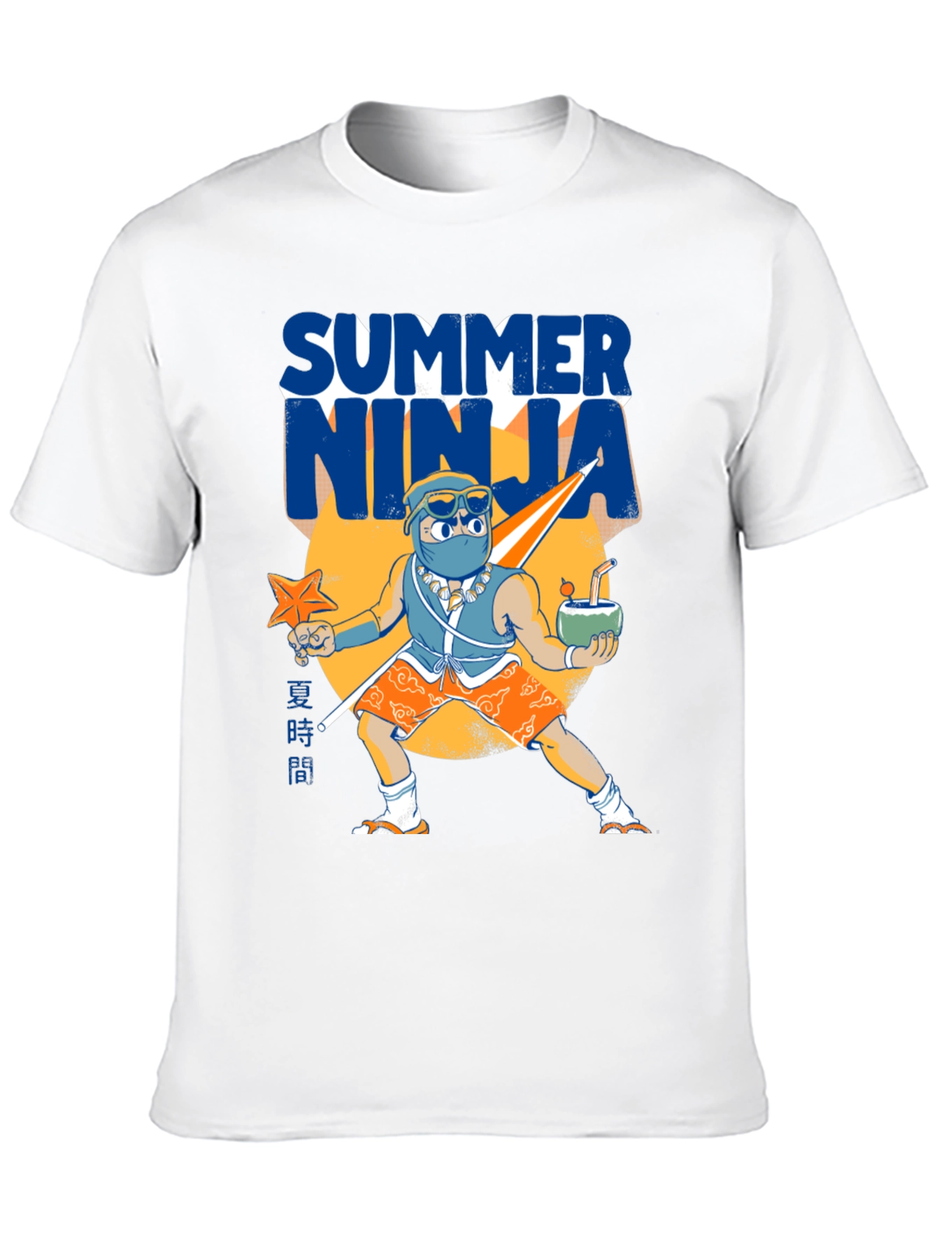 Summer Ninja Graphic T-Shirt - Unique Design!