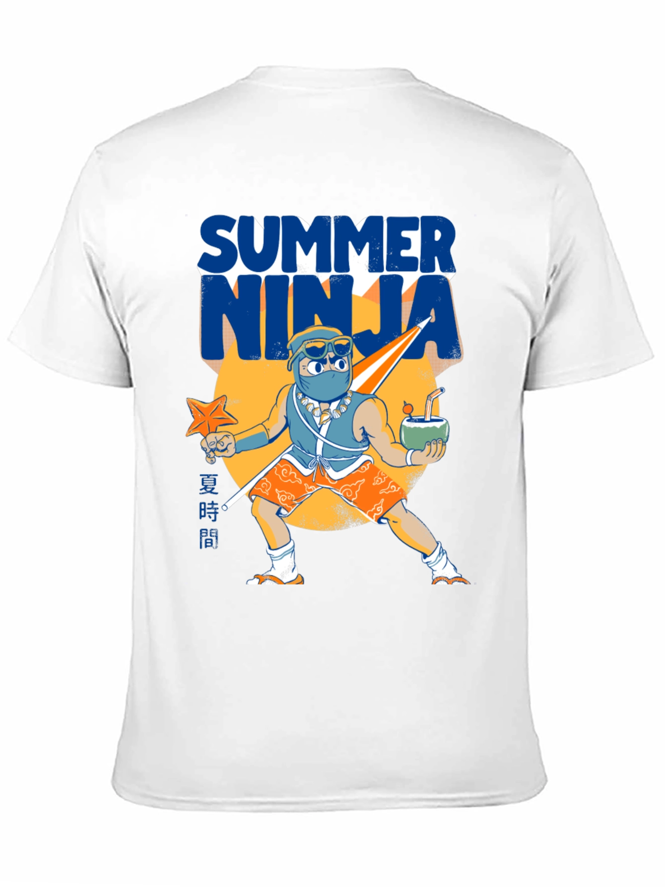 Summer Ninja Graphic T-Shirt - Unique Design!