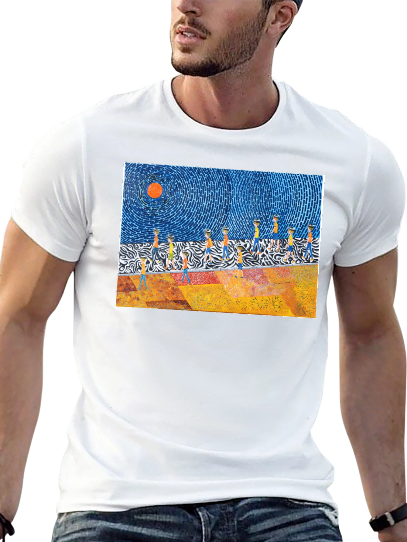 Abstract Art Graphic Tee - Modern Design