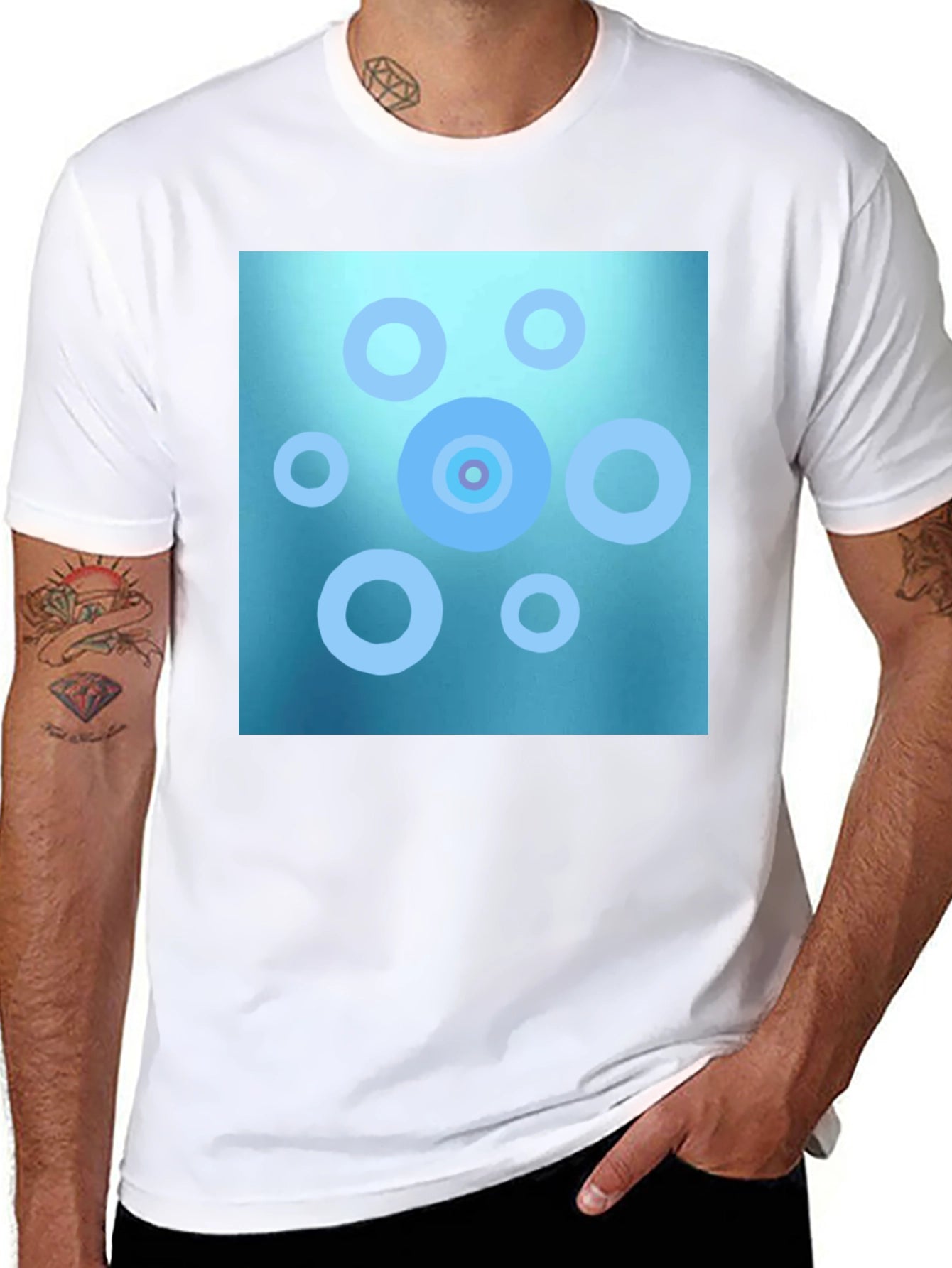 Abstract Circle Pattern T-Shirt