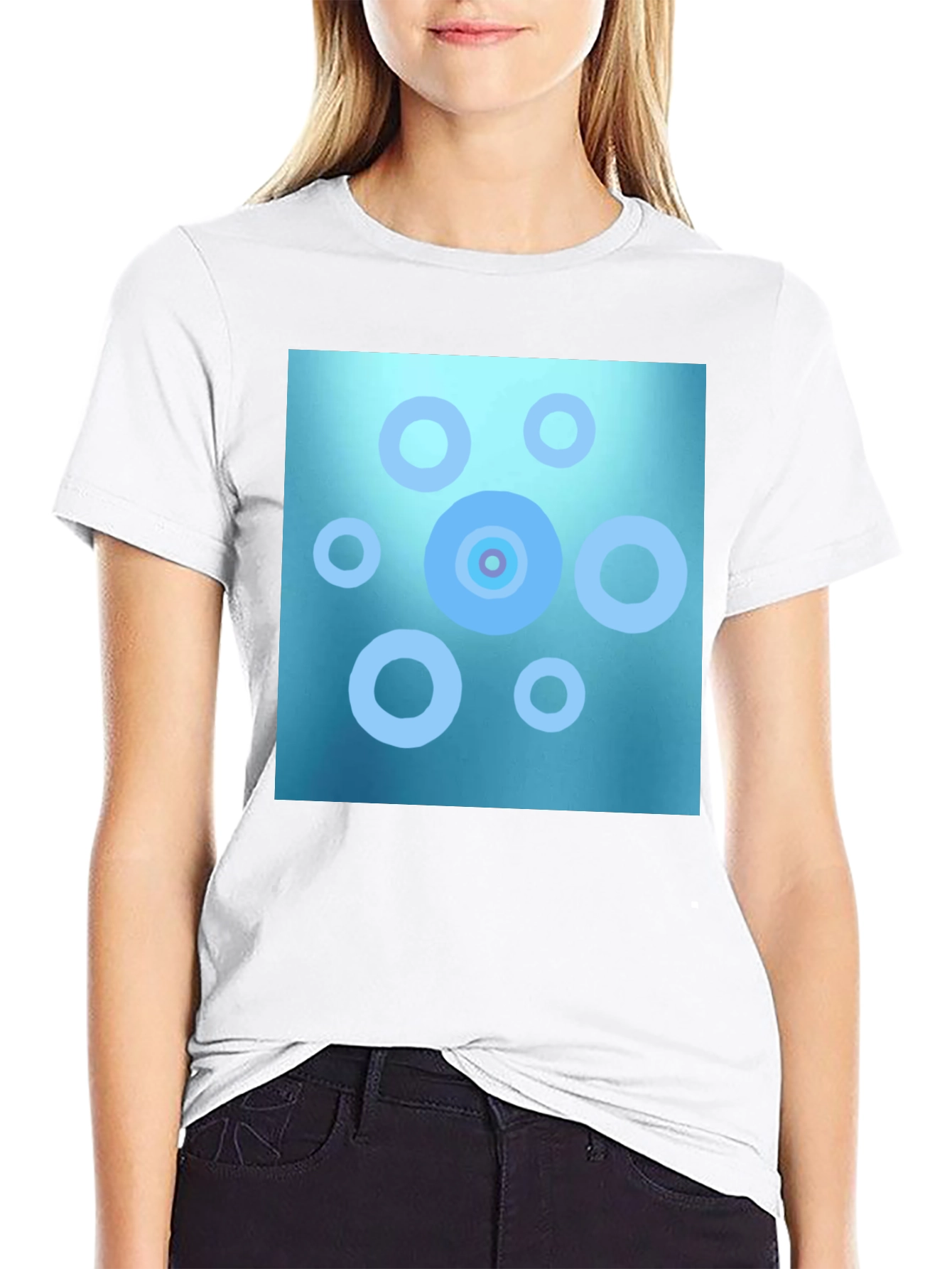 Abstract Circle Pattern T-Shirt