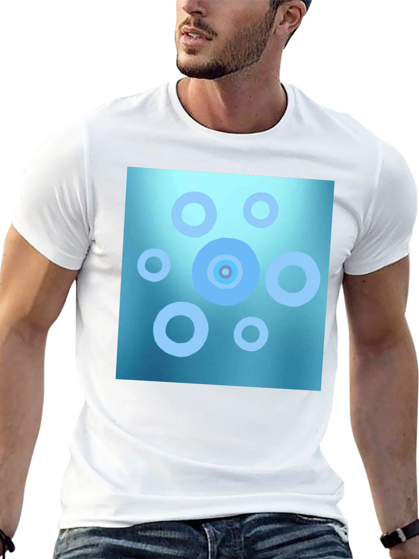 Abstract Circle Pattern T-Shirt