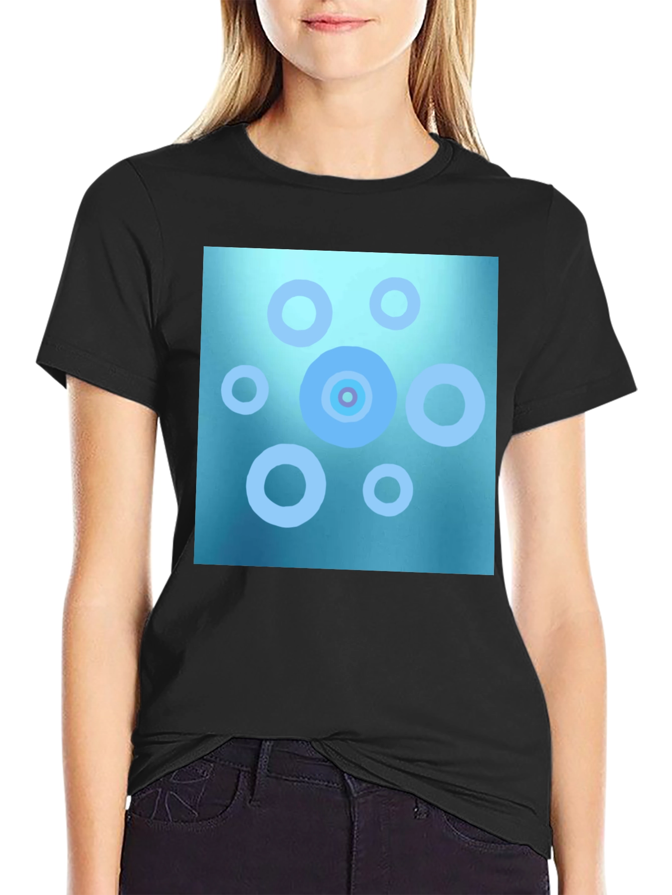 Abstract Circle Pattern T-Shirt