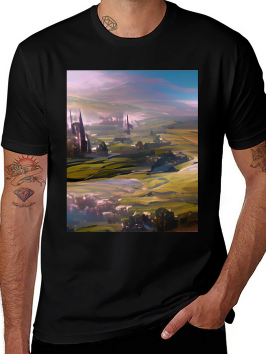 Abstract Landscape Art T-Shirt