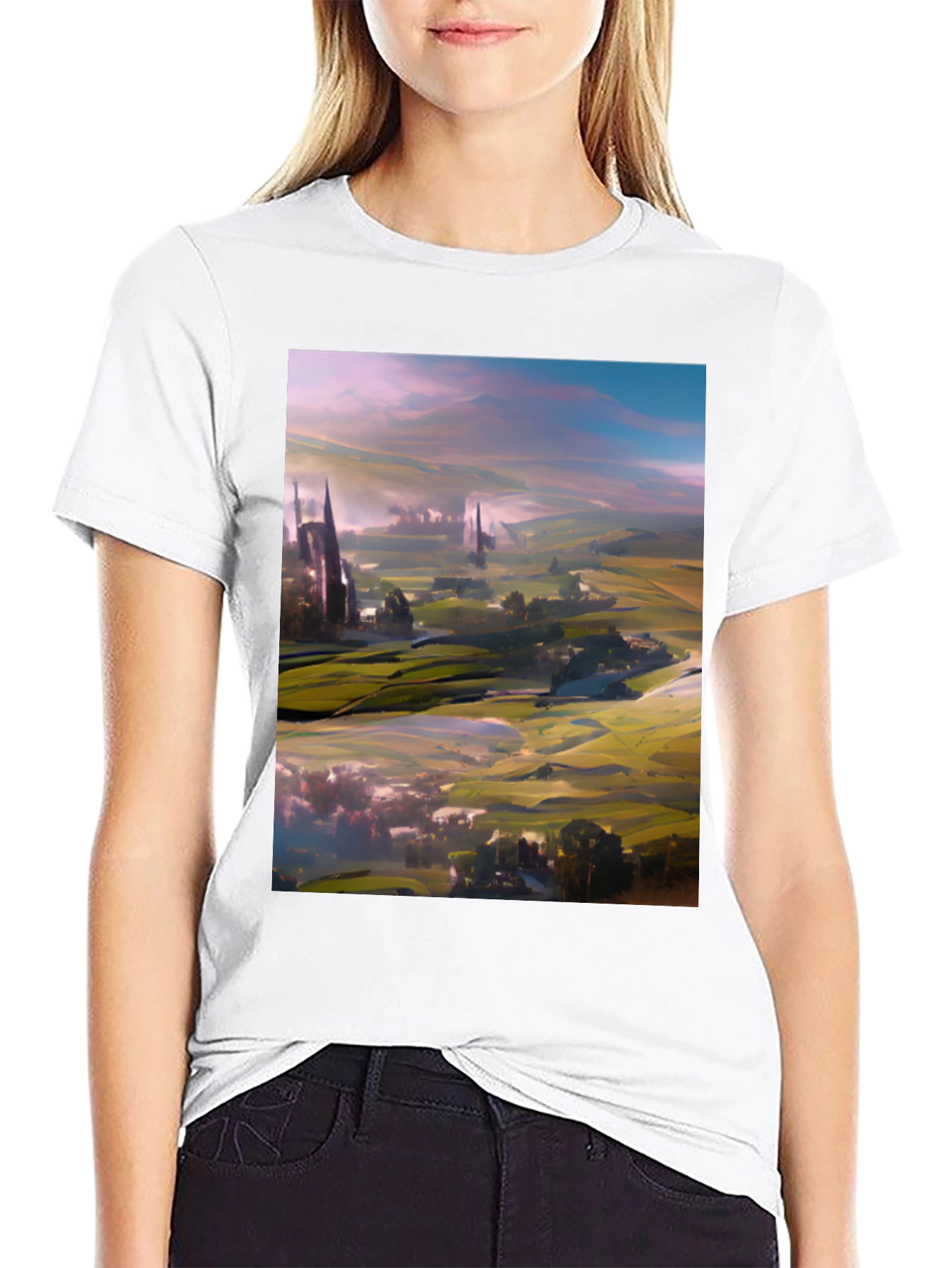 Abstract Landscape Art T-Shirt