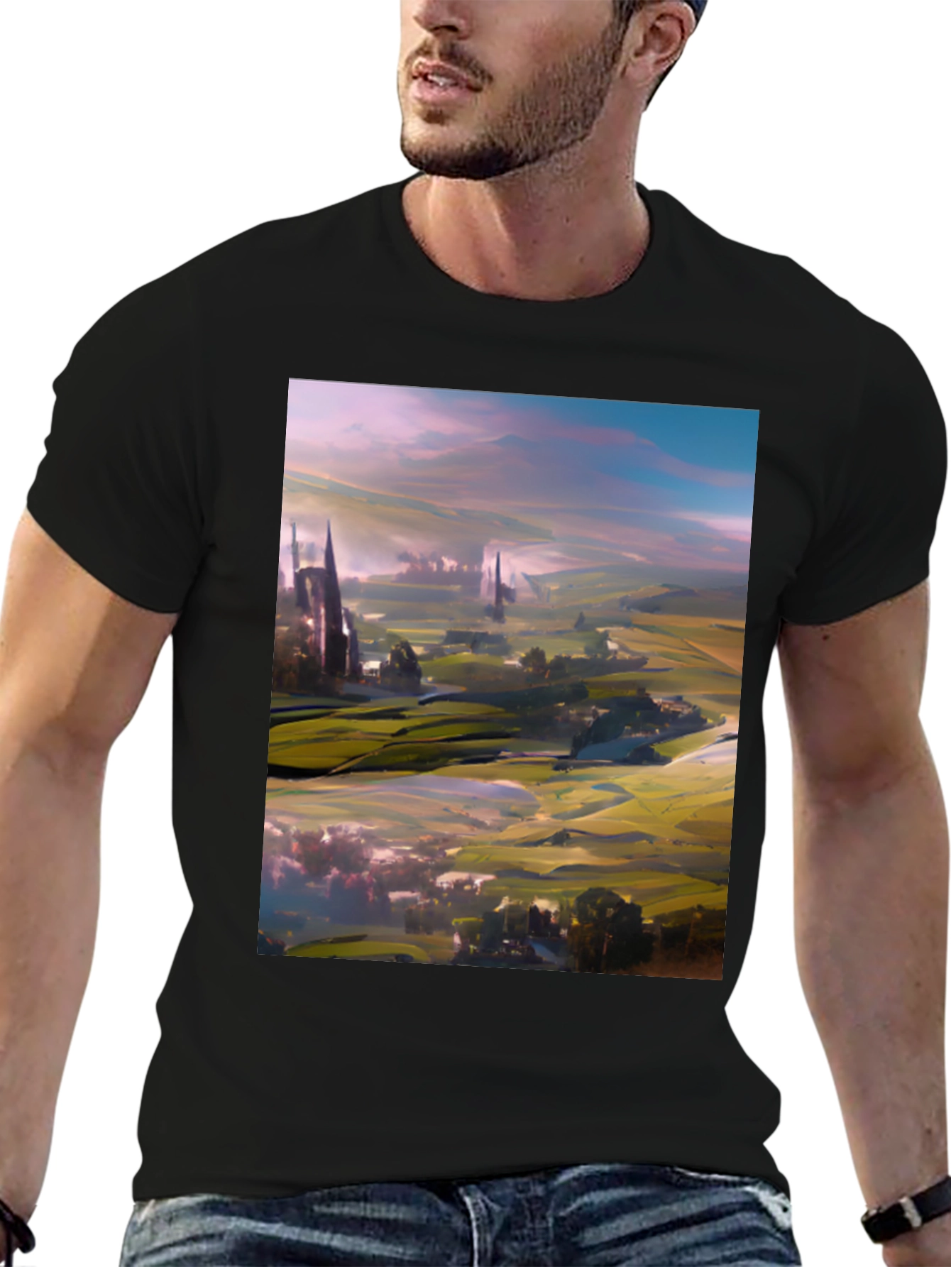 Abstract Landscape Art T-Shirt