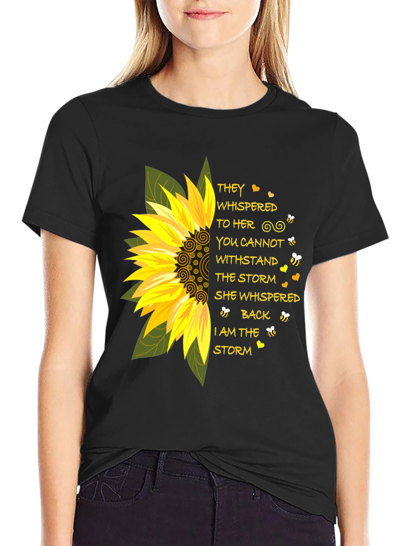 Sunflower Storm T-Shirt - Inspirational Tee