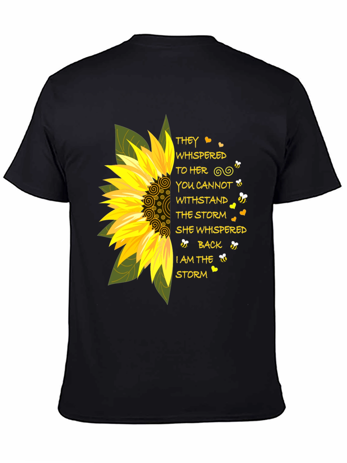 Sunflower Storm T-Shirt - Inspirational Tee