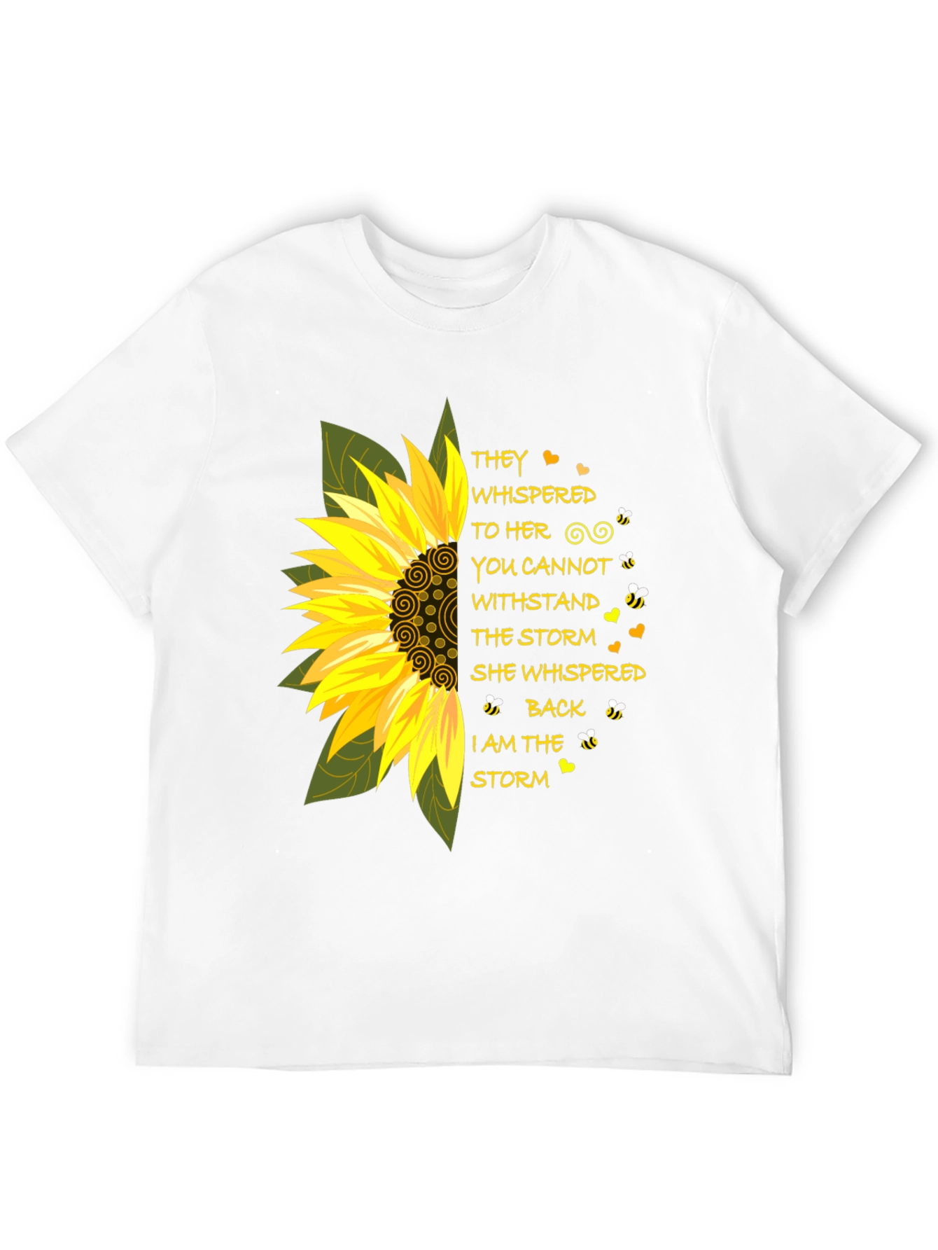 Sunflower Storm T-Shirt - Inspirational Tee