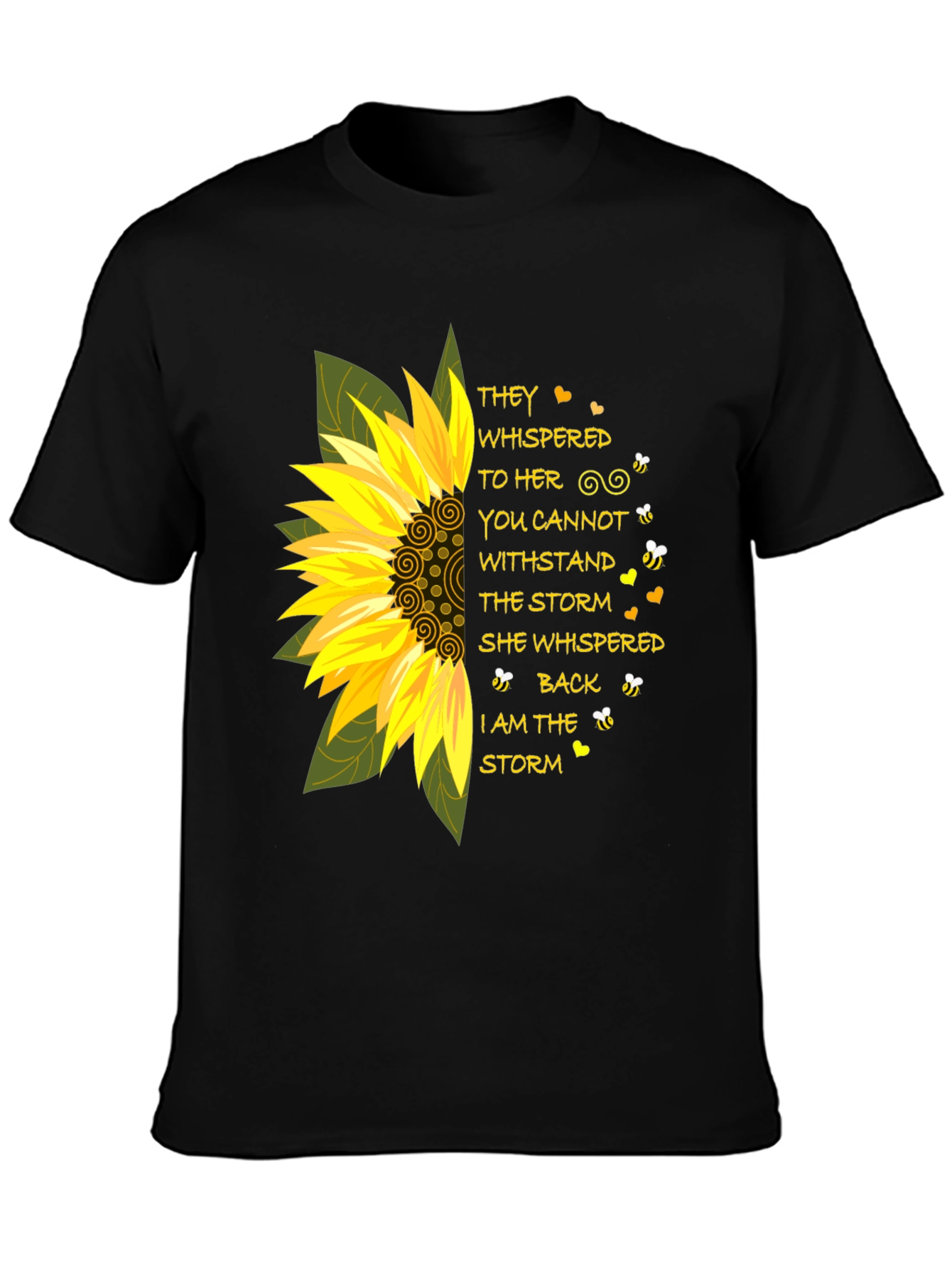 Sunflower Storm T-Shirt - Inspirational Tee