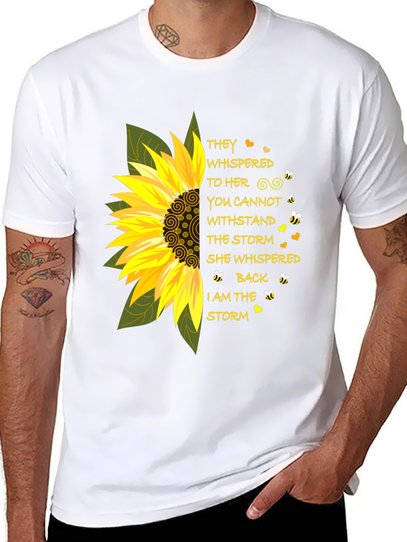 Sunflower Storm T-Shirt - Inspirational Tee