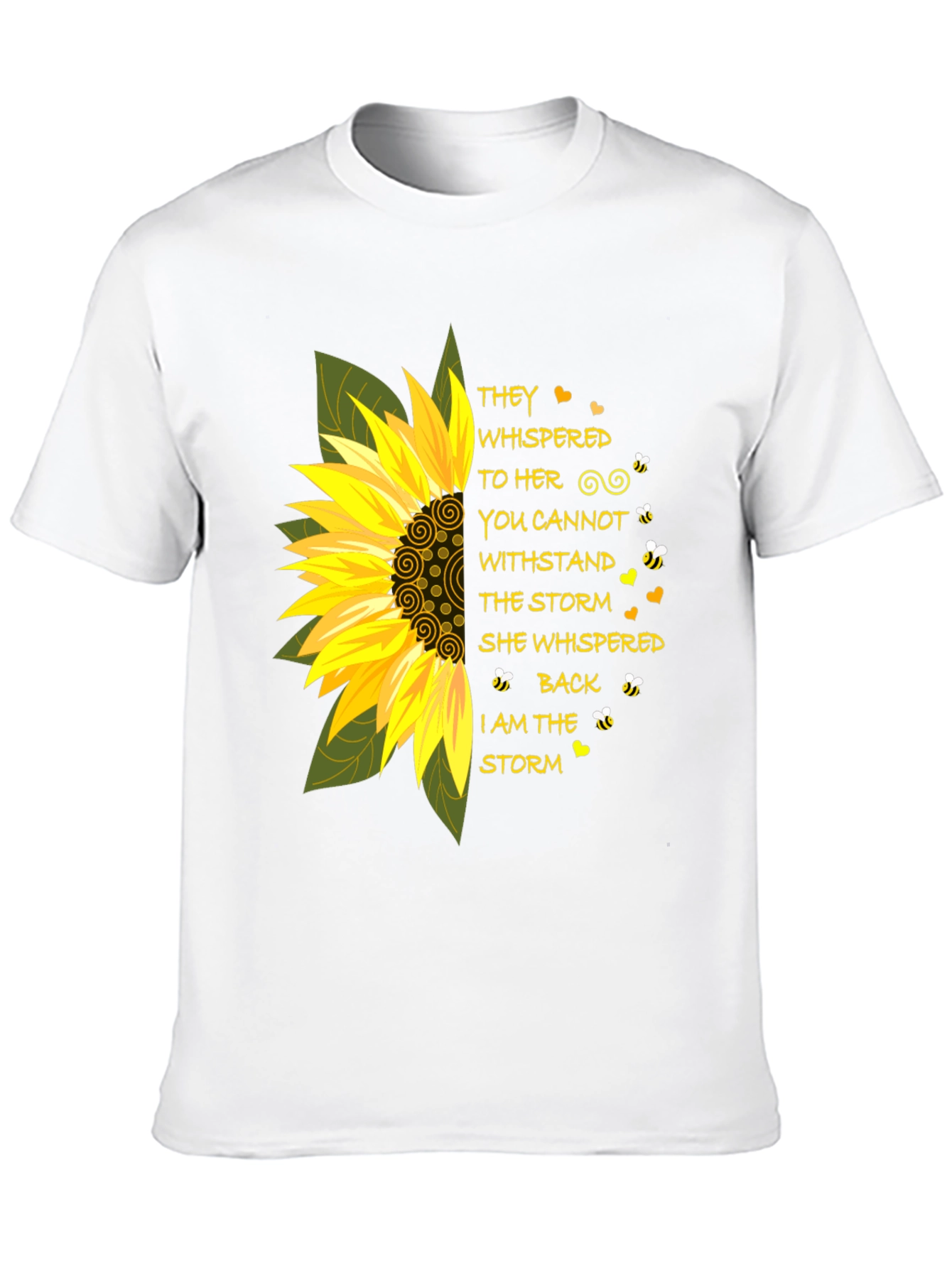 Sunflower Storm T-Shirt - Inspirational Tee