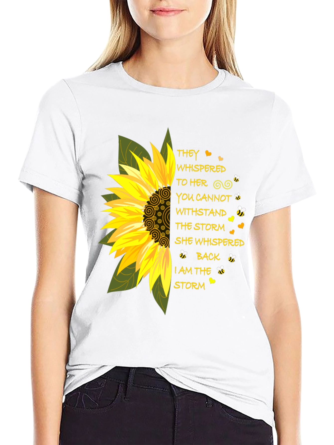 Sunflower Storm T-Shirt - Inspirational Tee