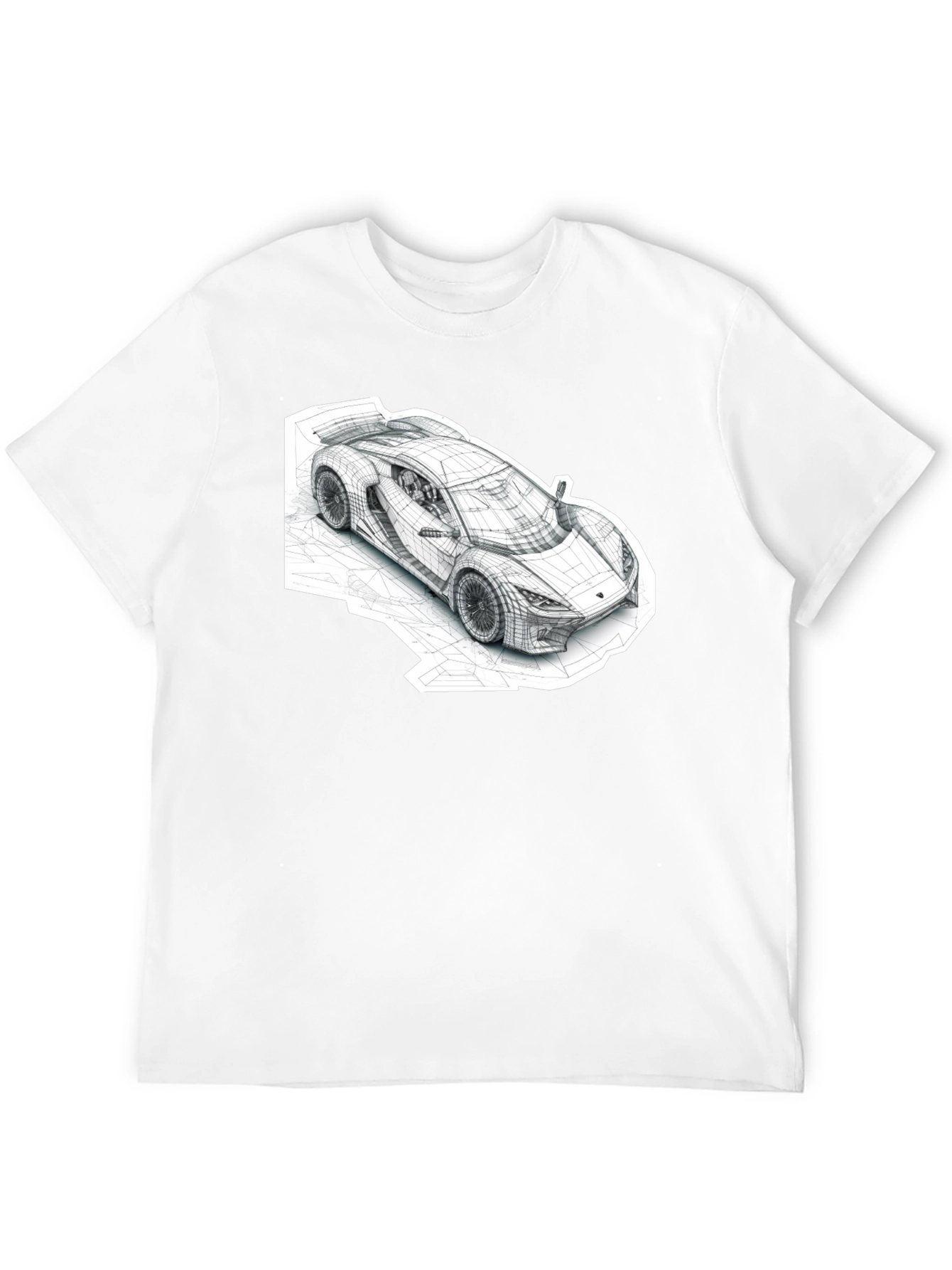 Abstract Car Design Black T-Shirt