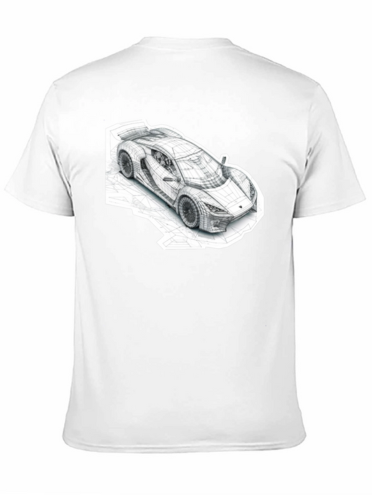 Abstract Car Design Black T-Shirt