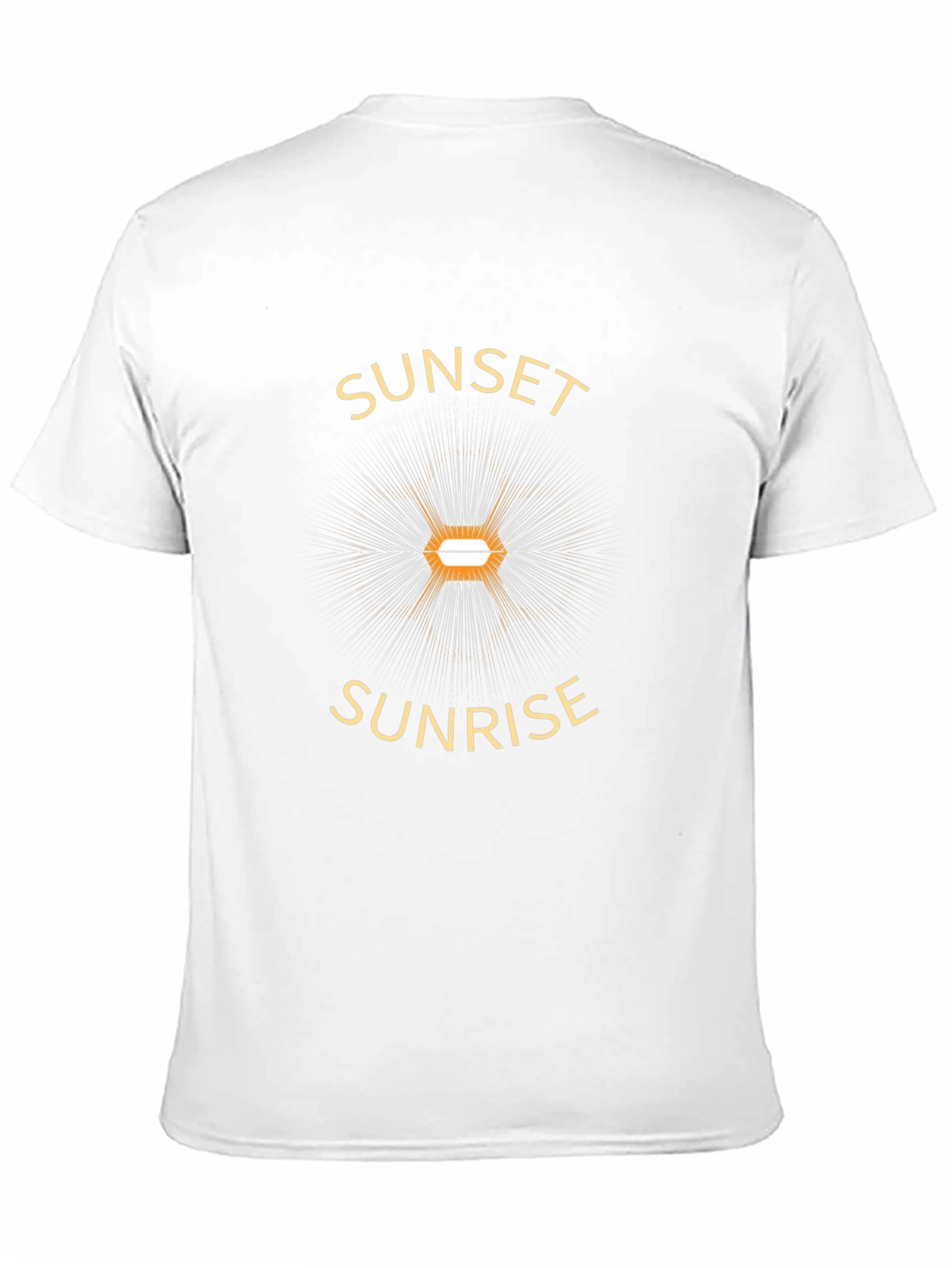 Sunset Sunrise Graphic Tee - Black Cotton T-Shirt
