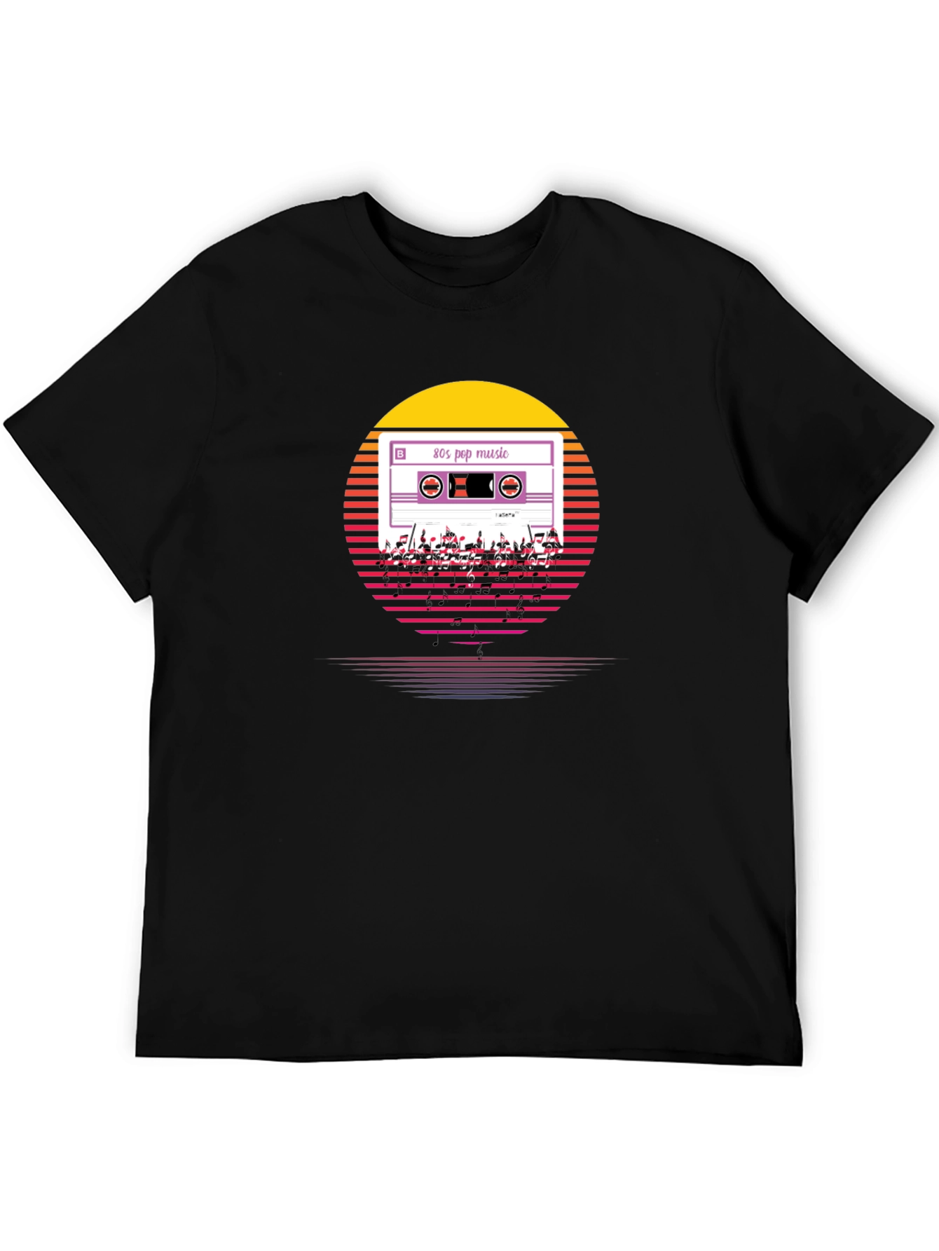 80s Pop Music Cassette T-Shirt Retro Style