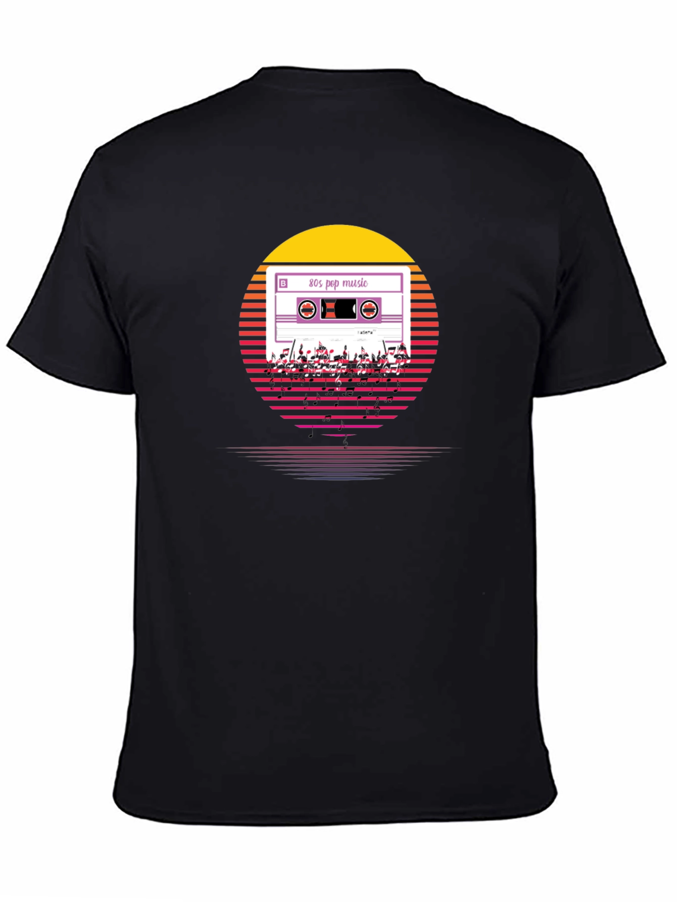 80s Pop Music Cassette T-Shirt Retro Style