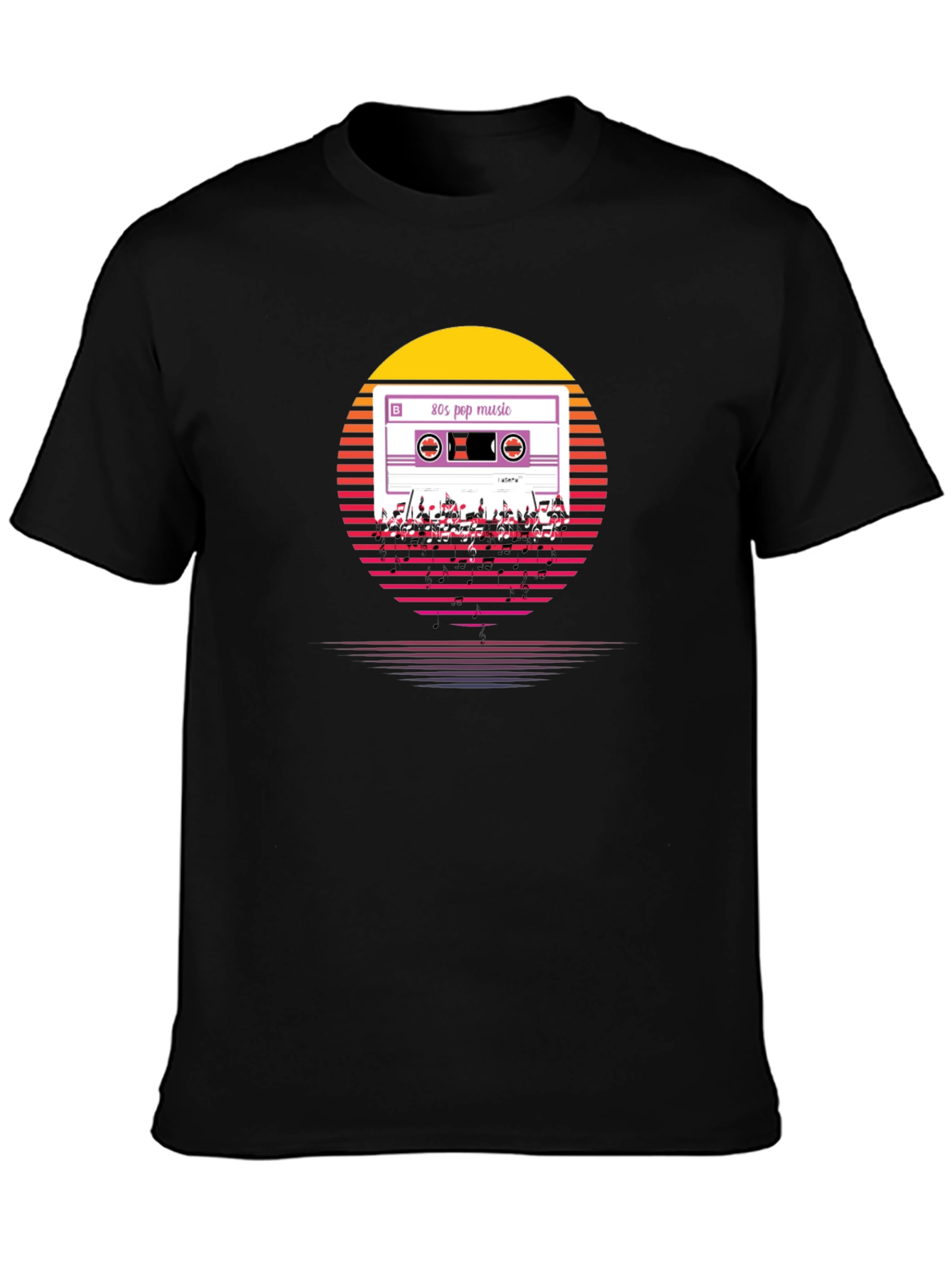 80s Pop Music Cassette T-Shirt Retro Style