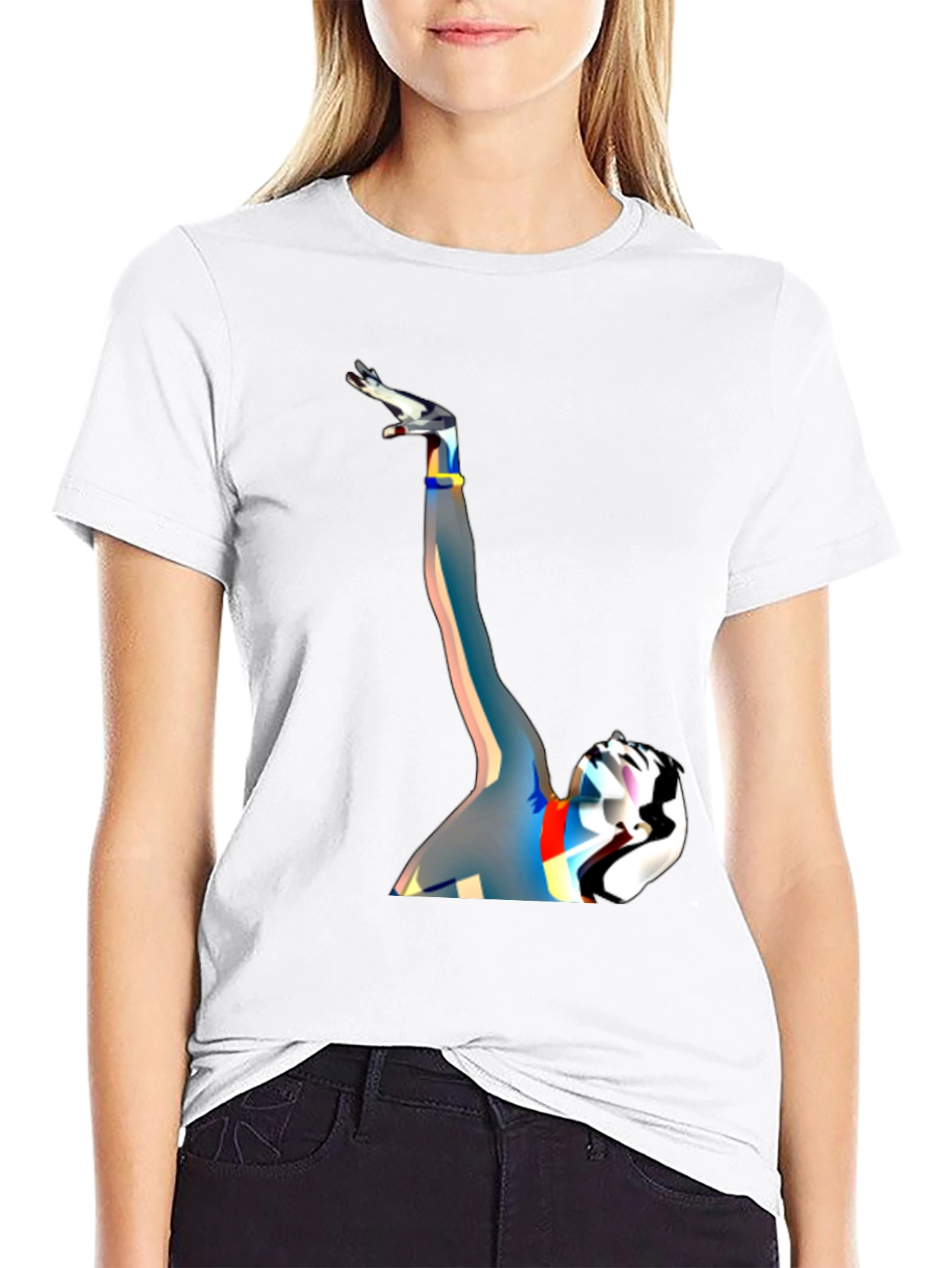 Abstract Art Graphic Black T-Shirt
