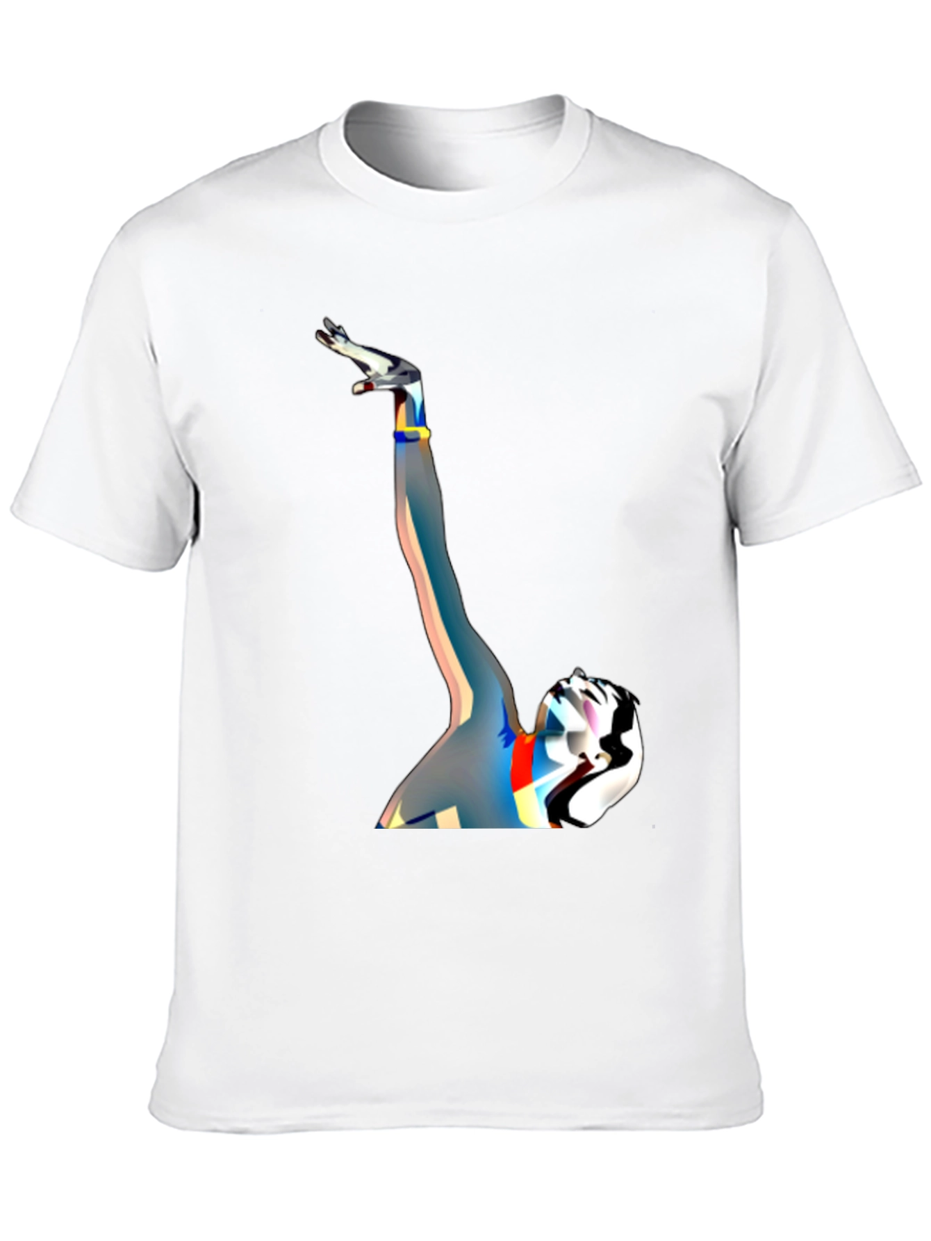Abstract Art Graphic Black T-Shirt