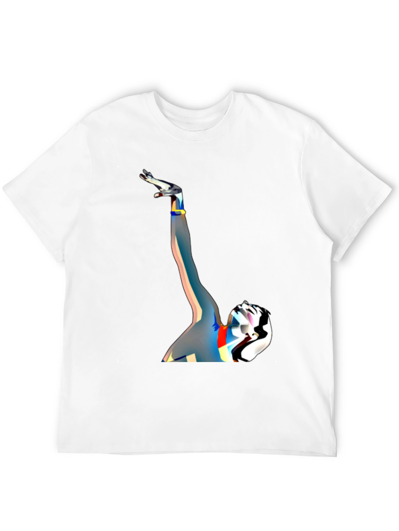 Abstract Art Graphic Black T-Shirt