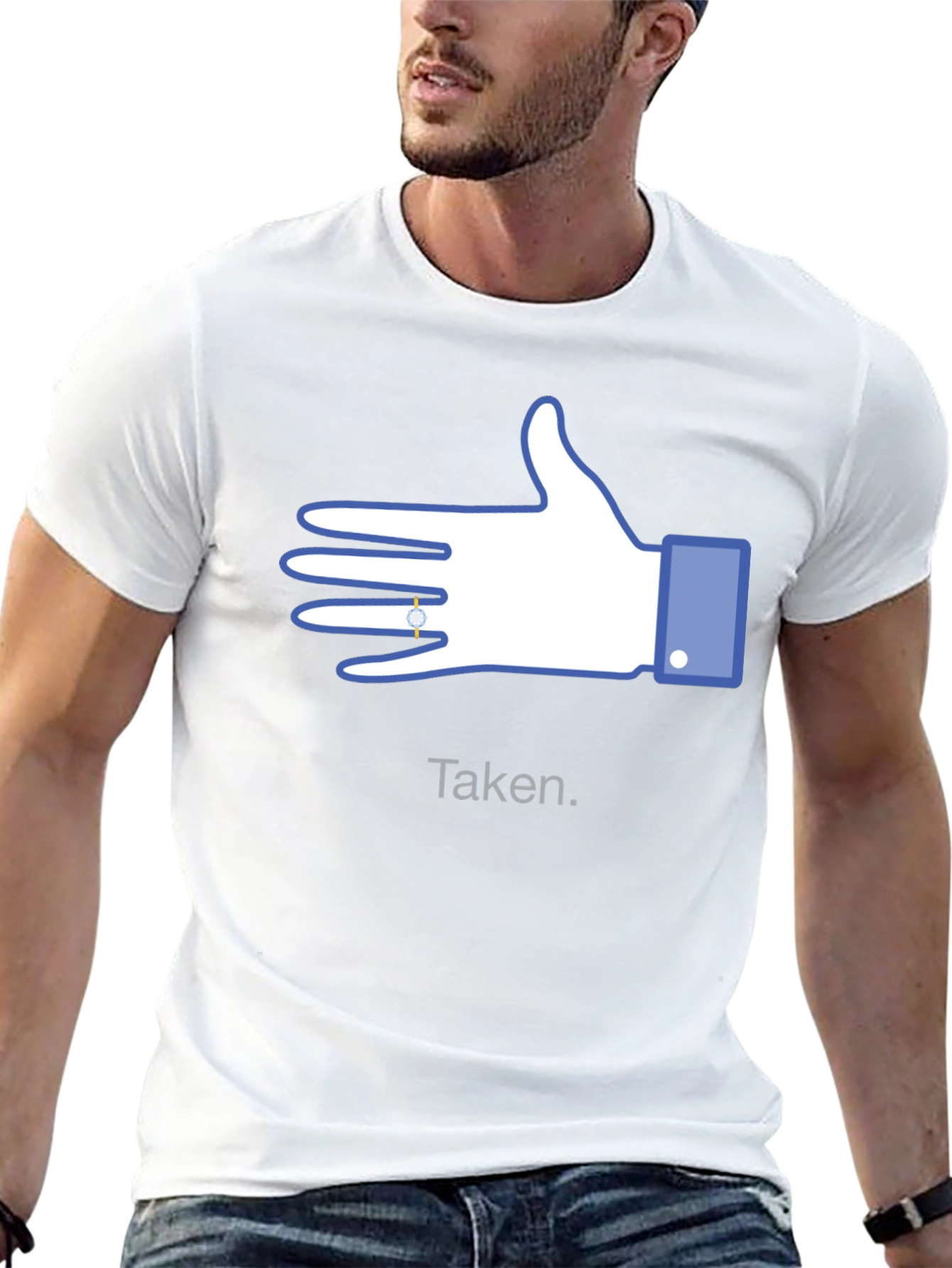 Taken Facebook Hand Engagement Ring T-Shirt