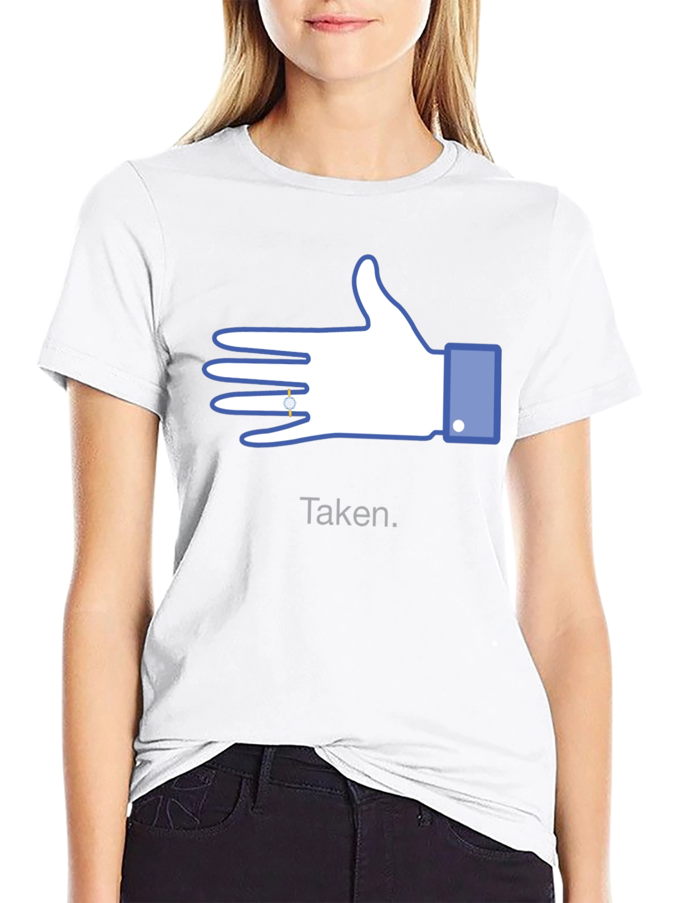 Taken Facebook Hand Engagement Ring T-Shirt