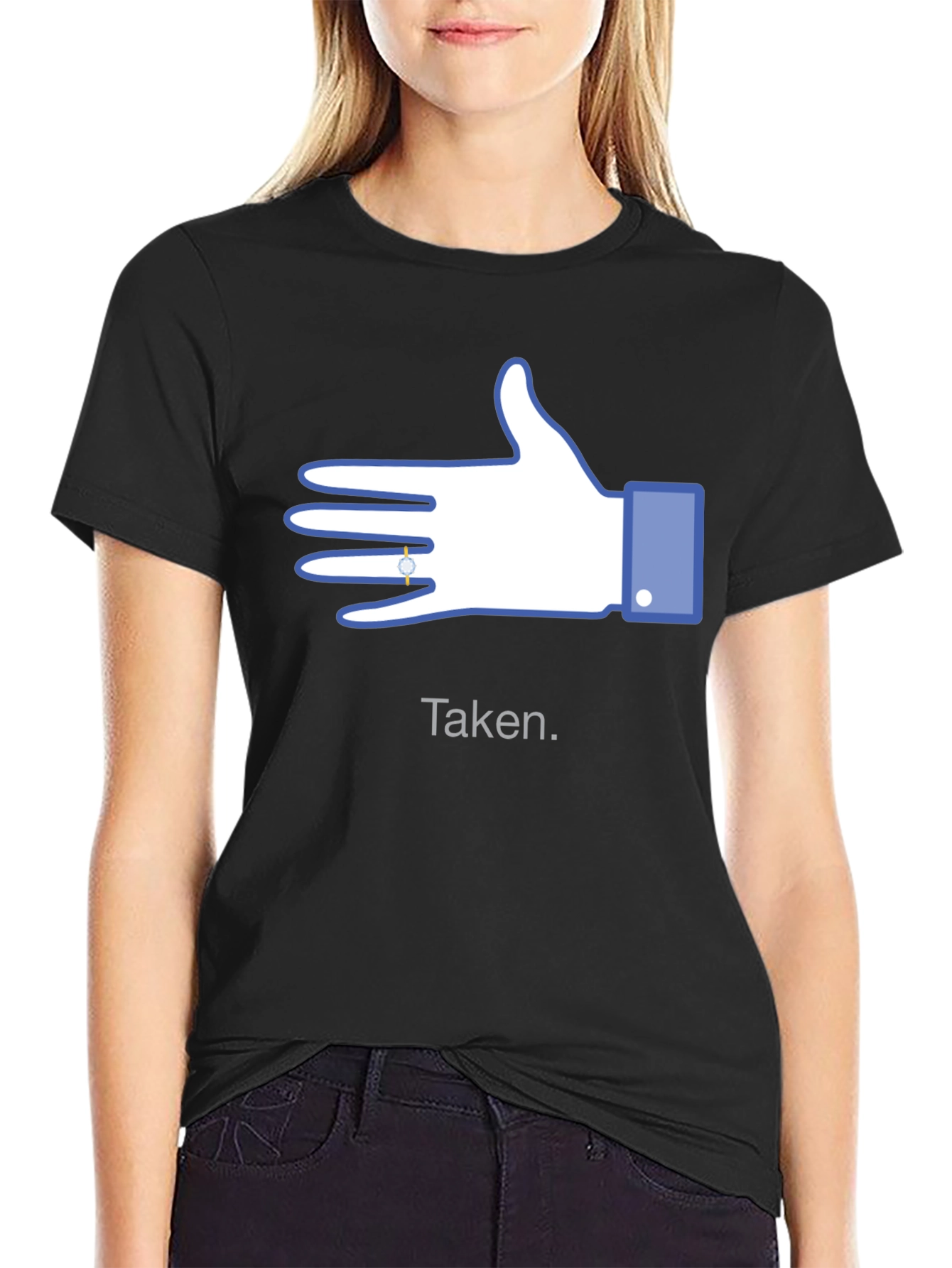 Taken Facebook Hand Engagement Ring T-Shirt
