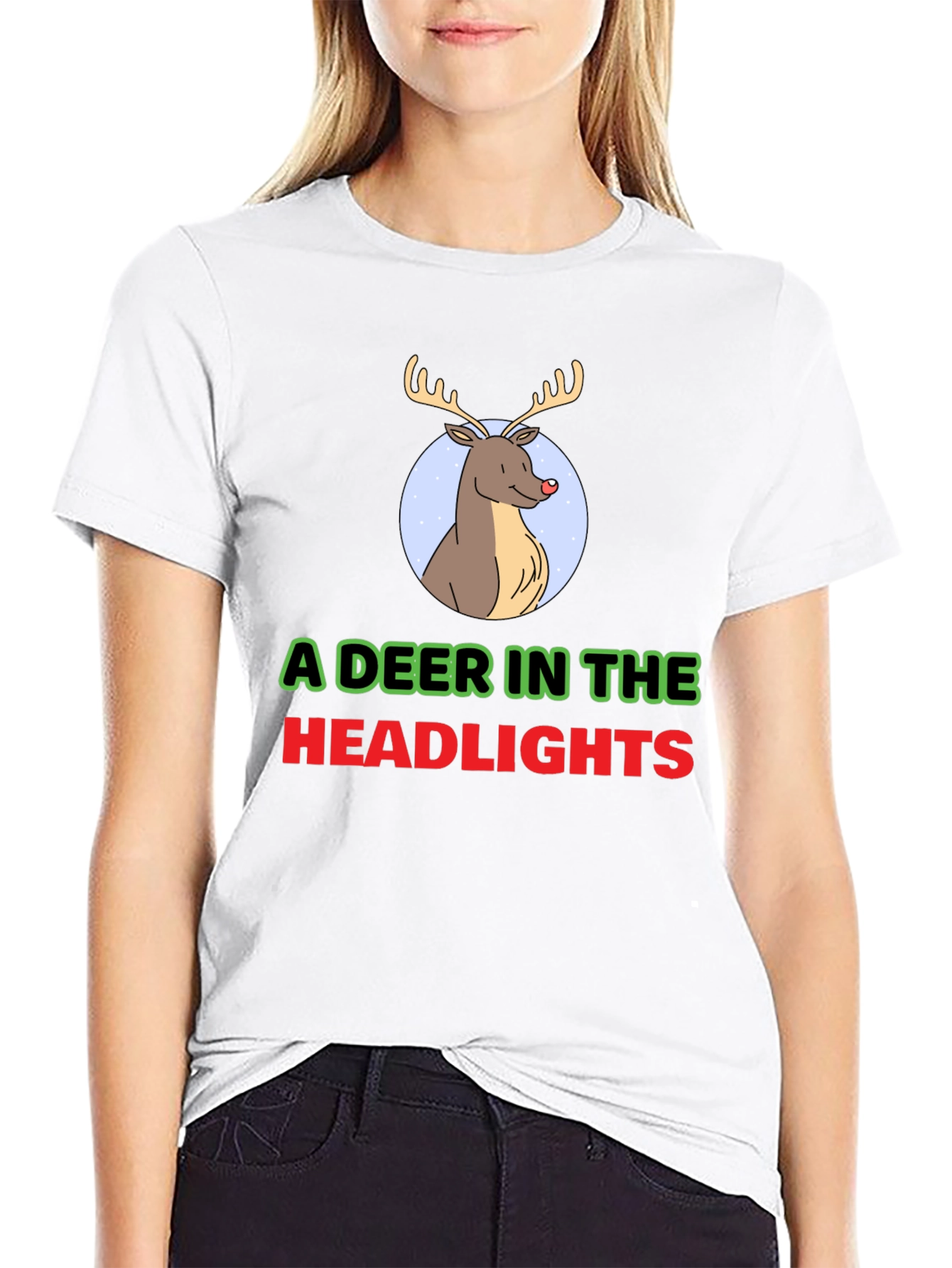 A Deer In The Headlights Graphic T-Shirt
