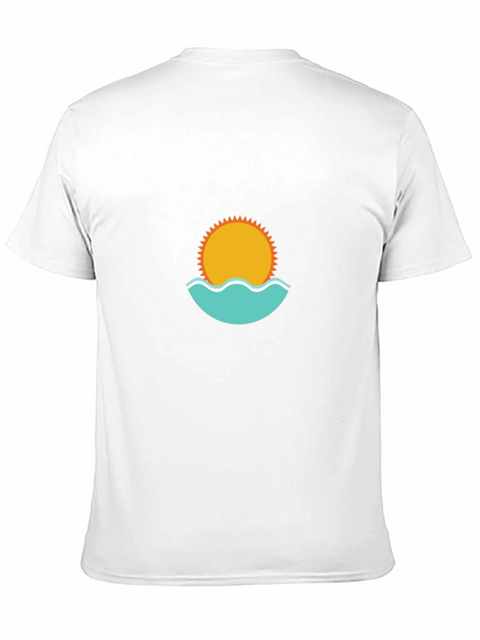 Summer Vibes T-Shirt - Sun and Waves Graphic Tee