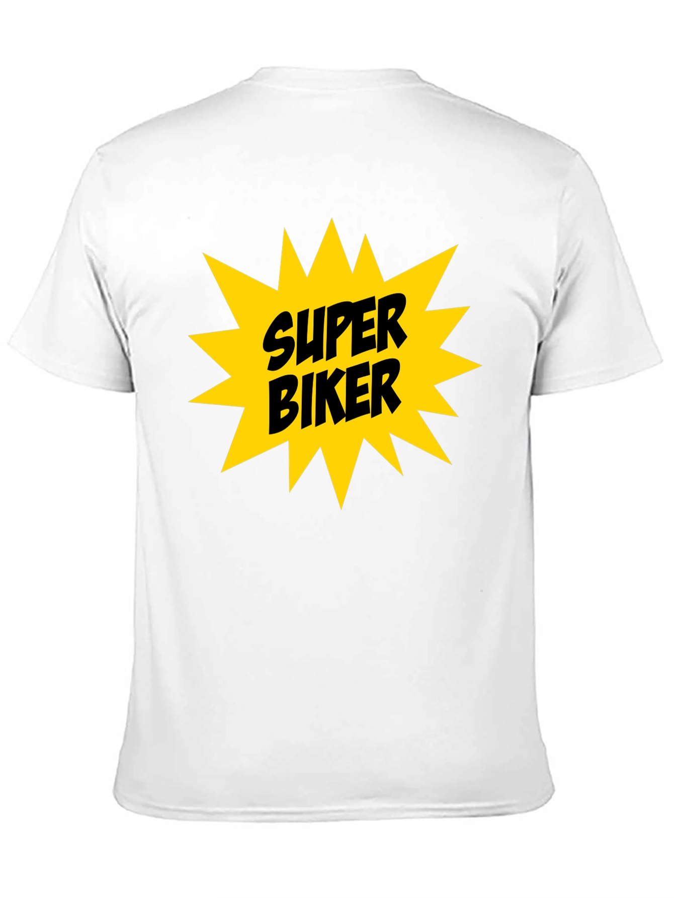 Super Biker Graphic Tee - Bold Black T-Shirt