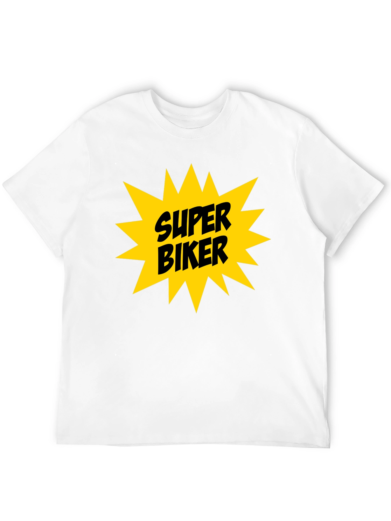 Super Biker Graphic Tee - Bold Black T-Shirt