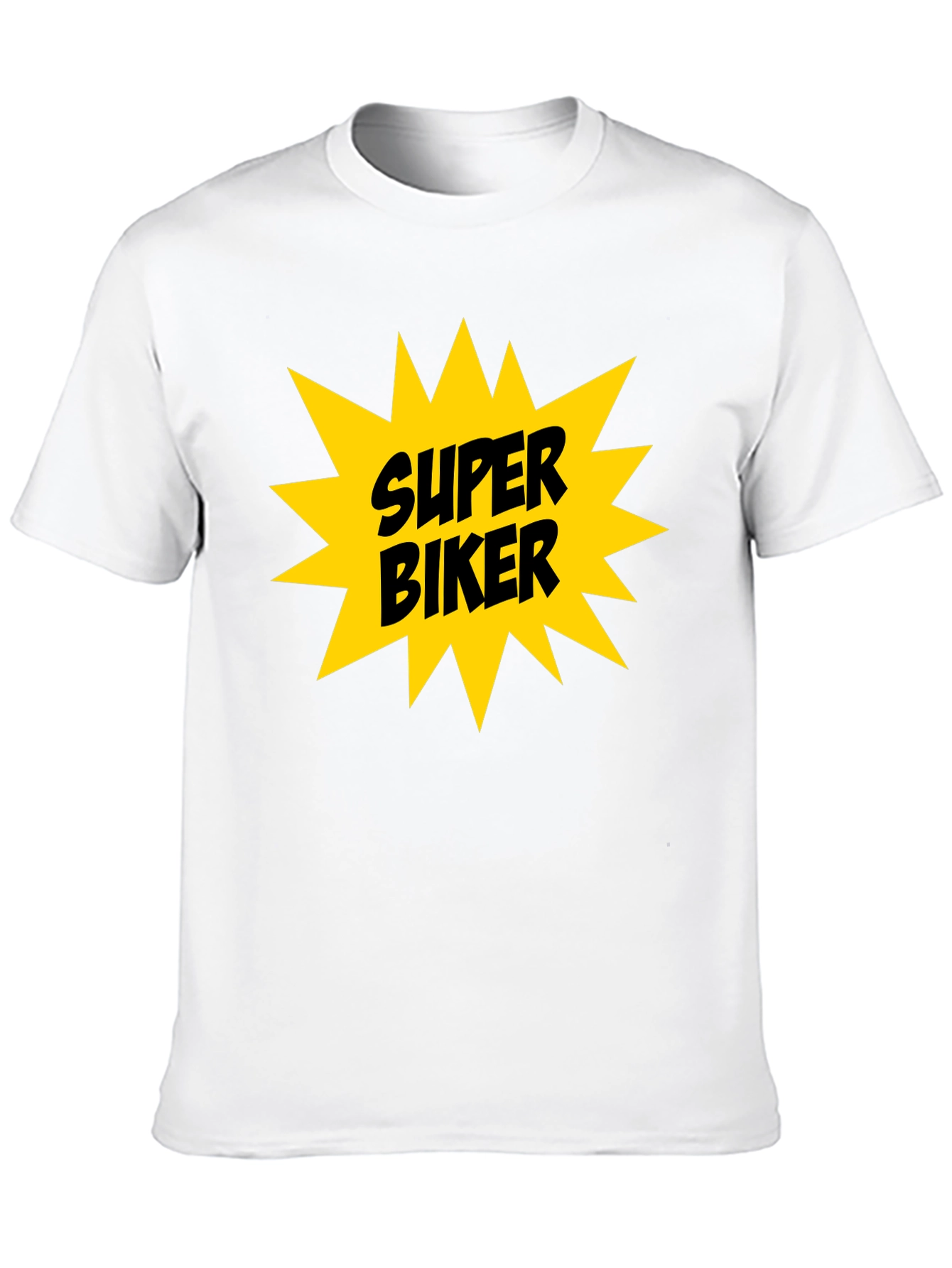 Super Biker Graphic Tee - Bold Black T-Shirt