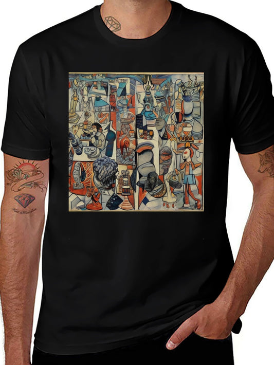 Abstract Art T-Shirt - Unique Graphic Tee for Men