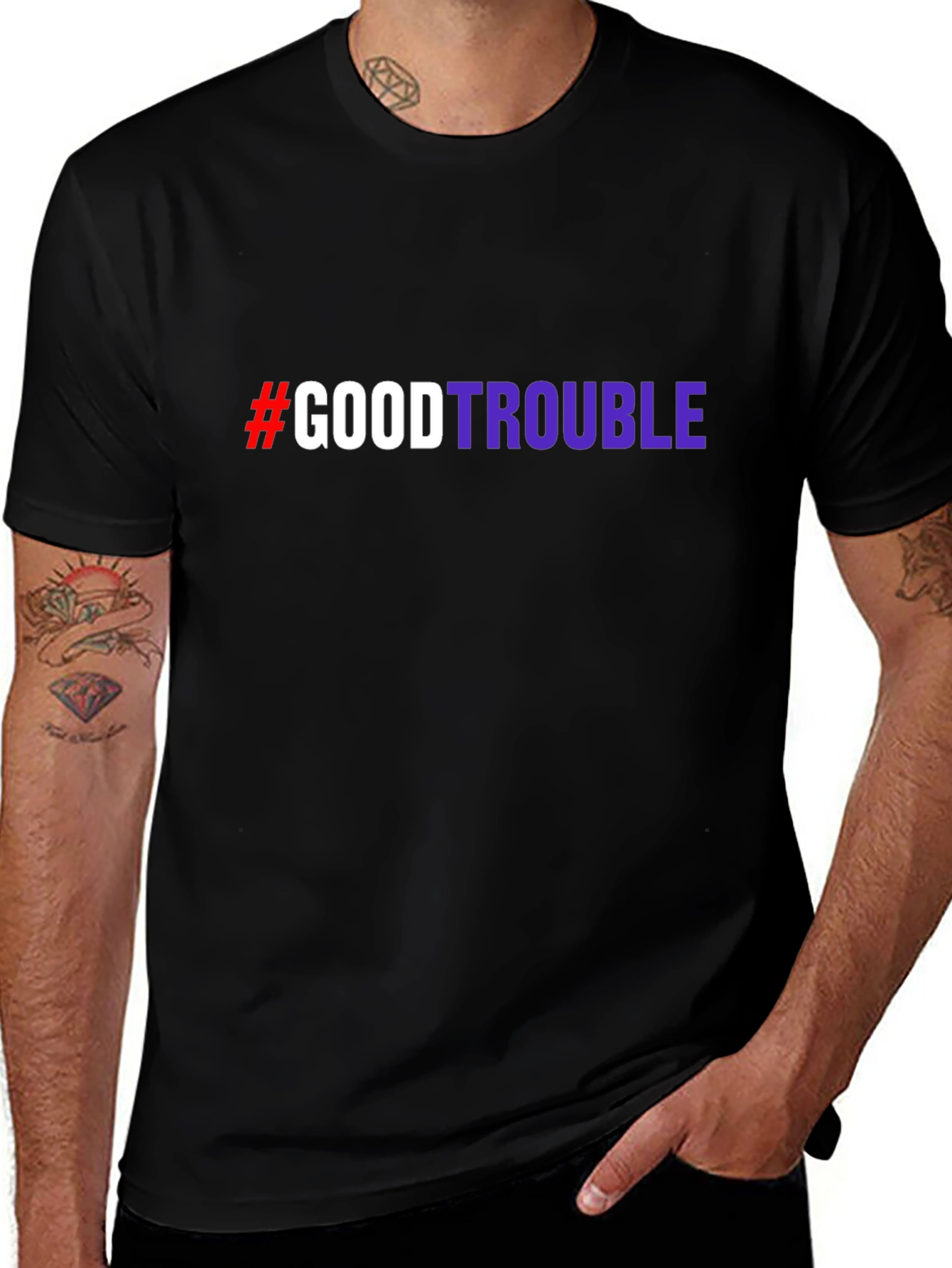 #GoodTrouble Graphic T-Shirt - Bold Statement Tee