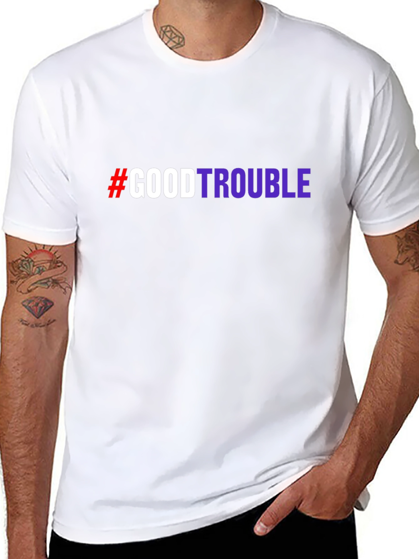 #GoodTrouble Graphic T-Shirt - Bold Statement Tee