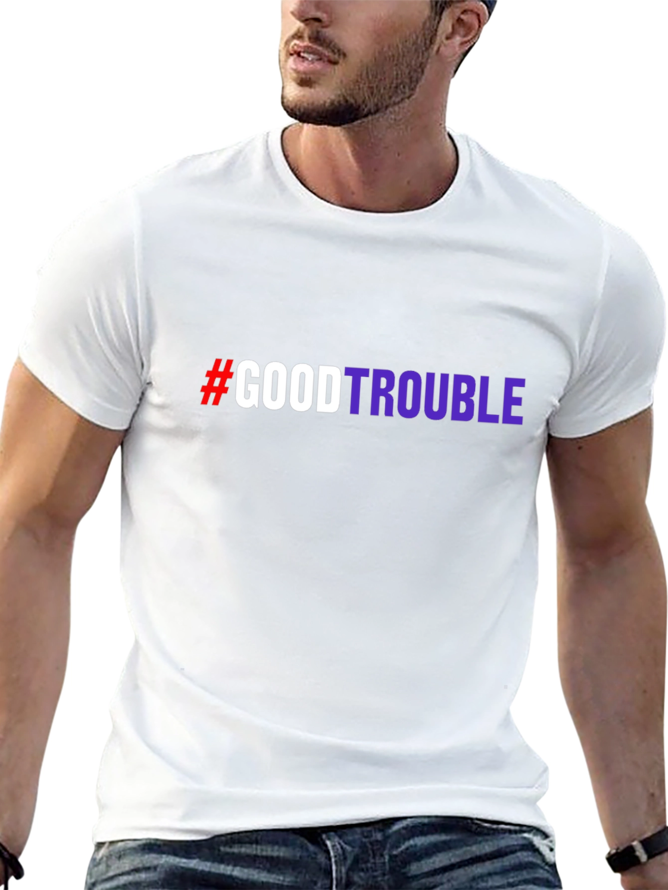 #GoodTrouble Graphic T-Shirt - Bold Statement Tee