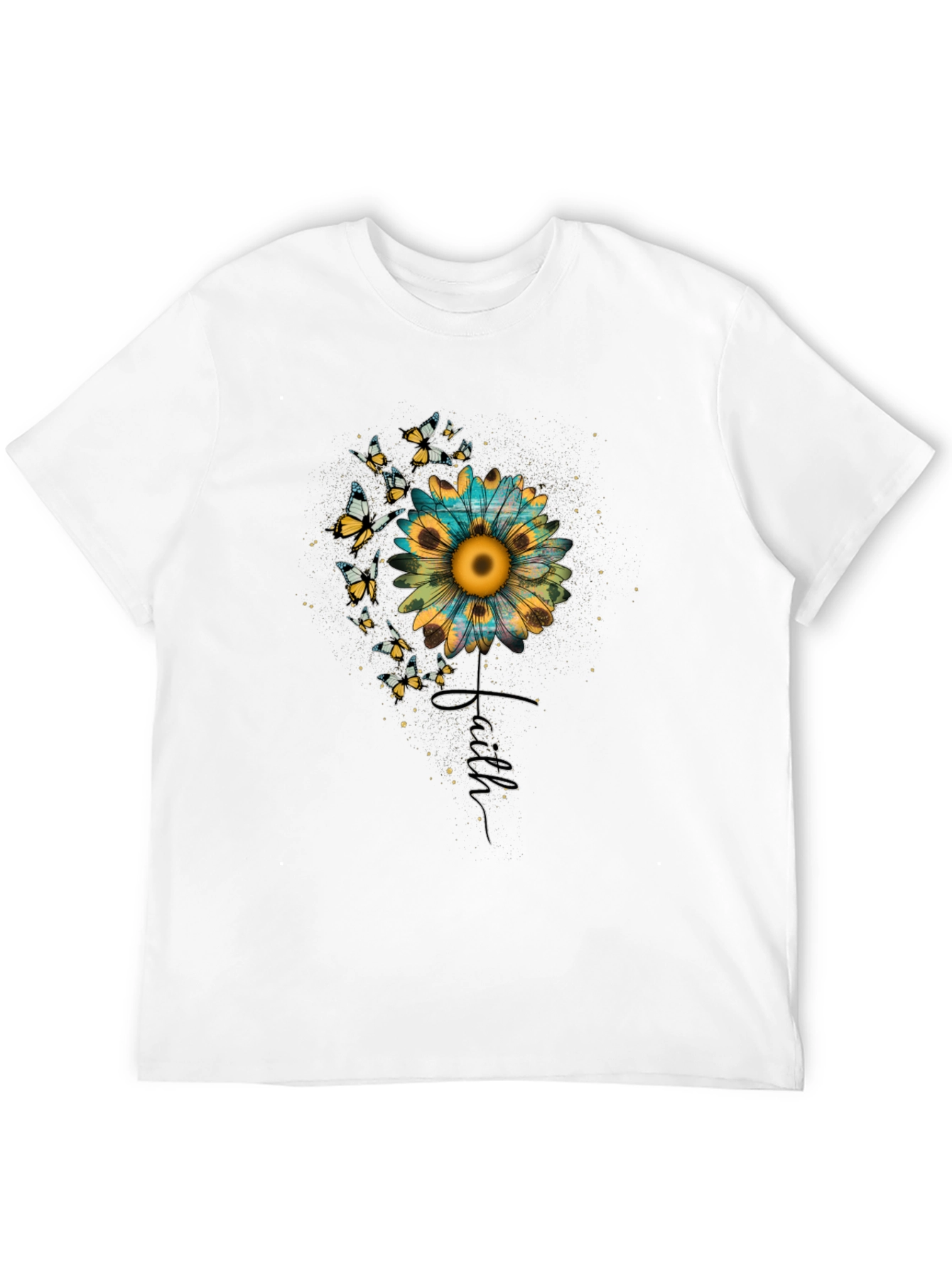 Sunflower Faith Butterfly Graphic Tee