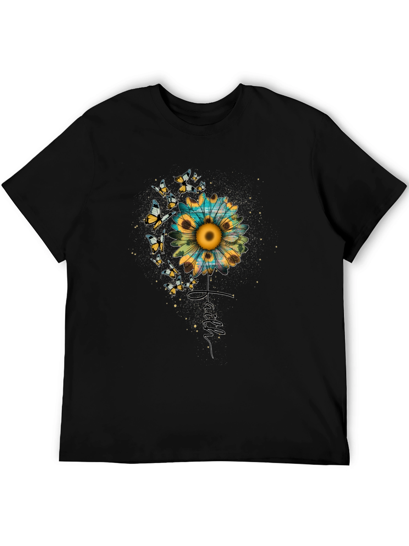 Sunflower Faith Butterfly Graphic Tee