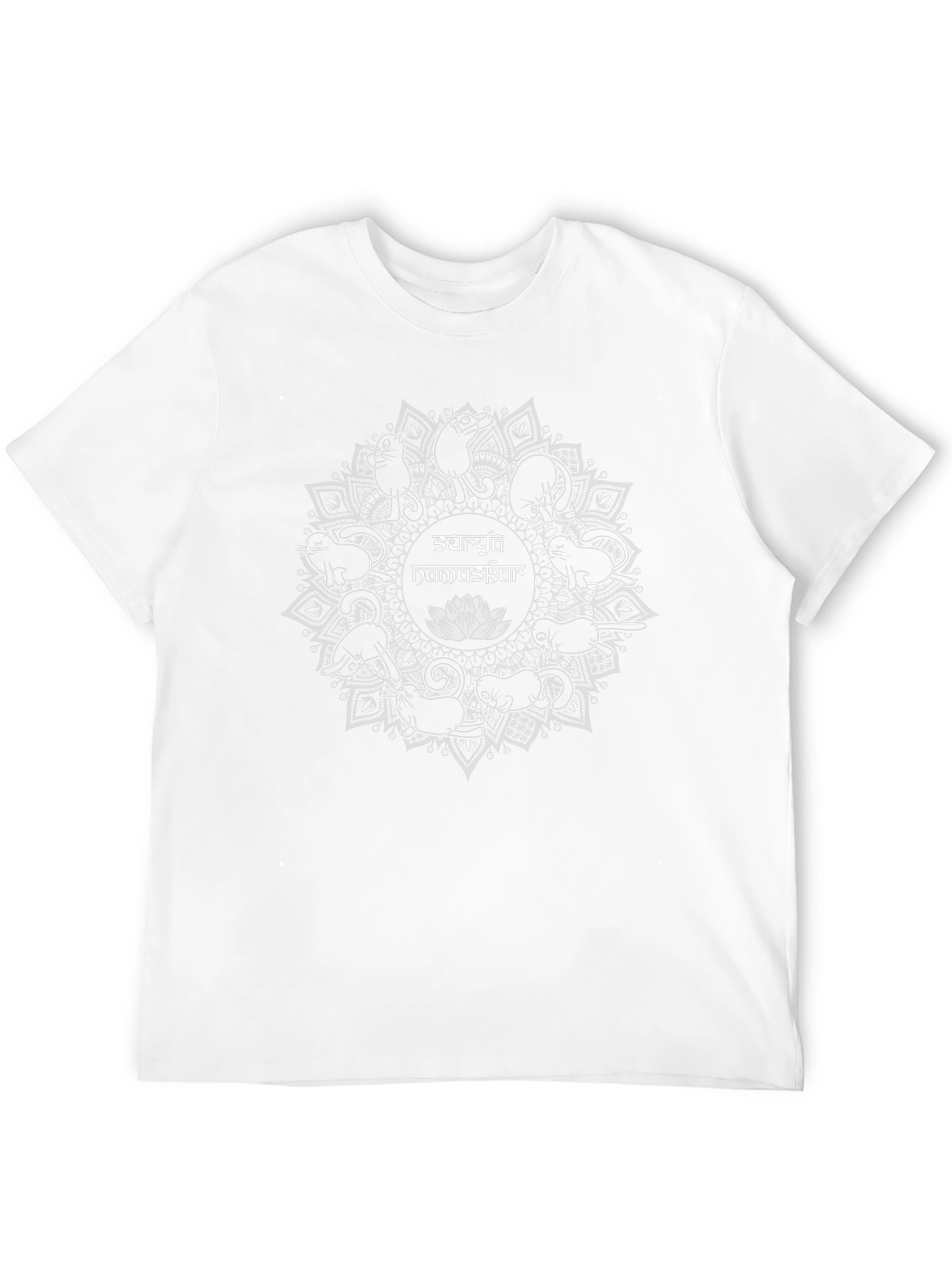 Surya Namaskar Cat Yoga Graphic T-Shirt