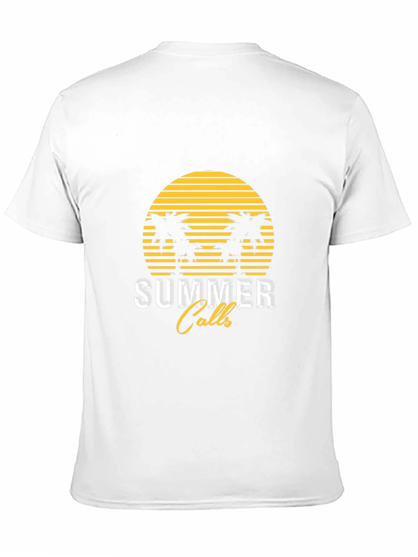 Summer Calls Graphic Tee - Black Cotton T-Shirt