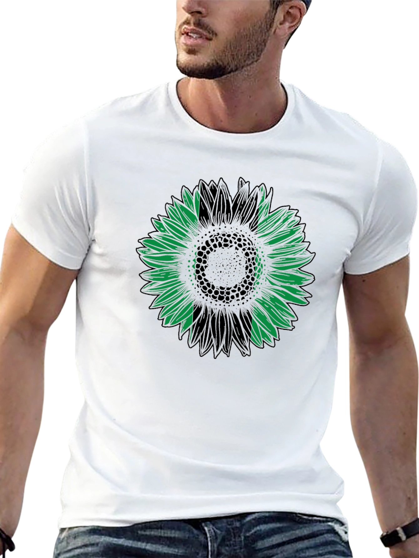 Sunflower Nigeria Flag T-Shirt