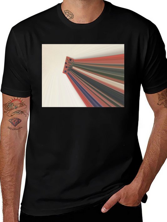 Abstract Graphic Tee - Black