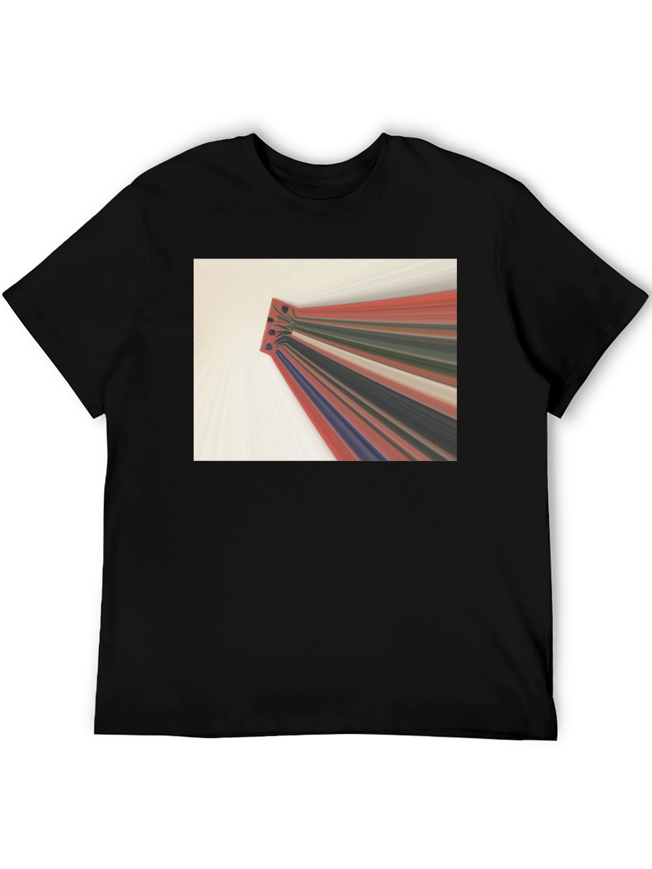 Abstract Graphic Tee - Black