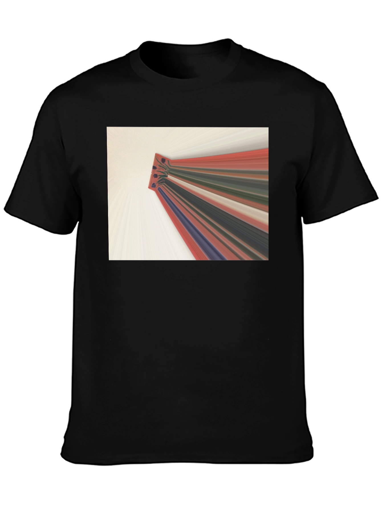 Abstract Graphic Tee - Black