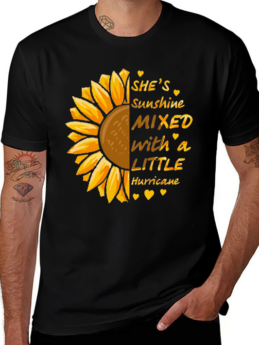 Sunshine Hurricane Sunflower Graphic Tee