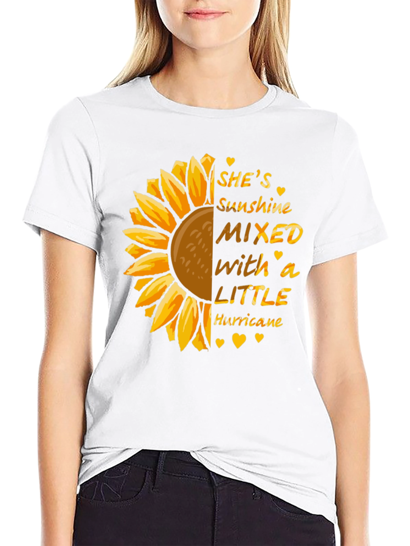 Sunshine Hurricane Sunflower Graphic Tee