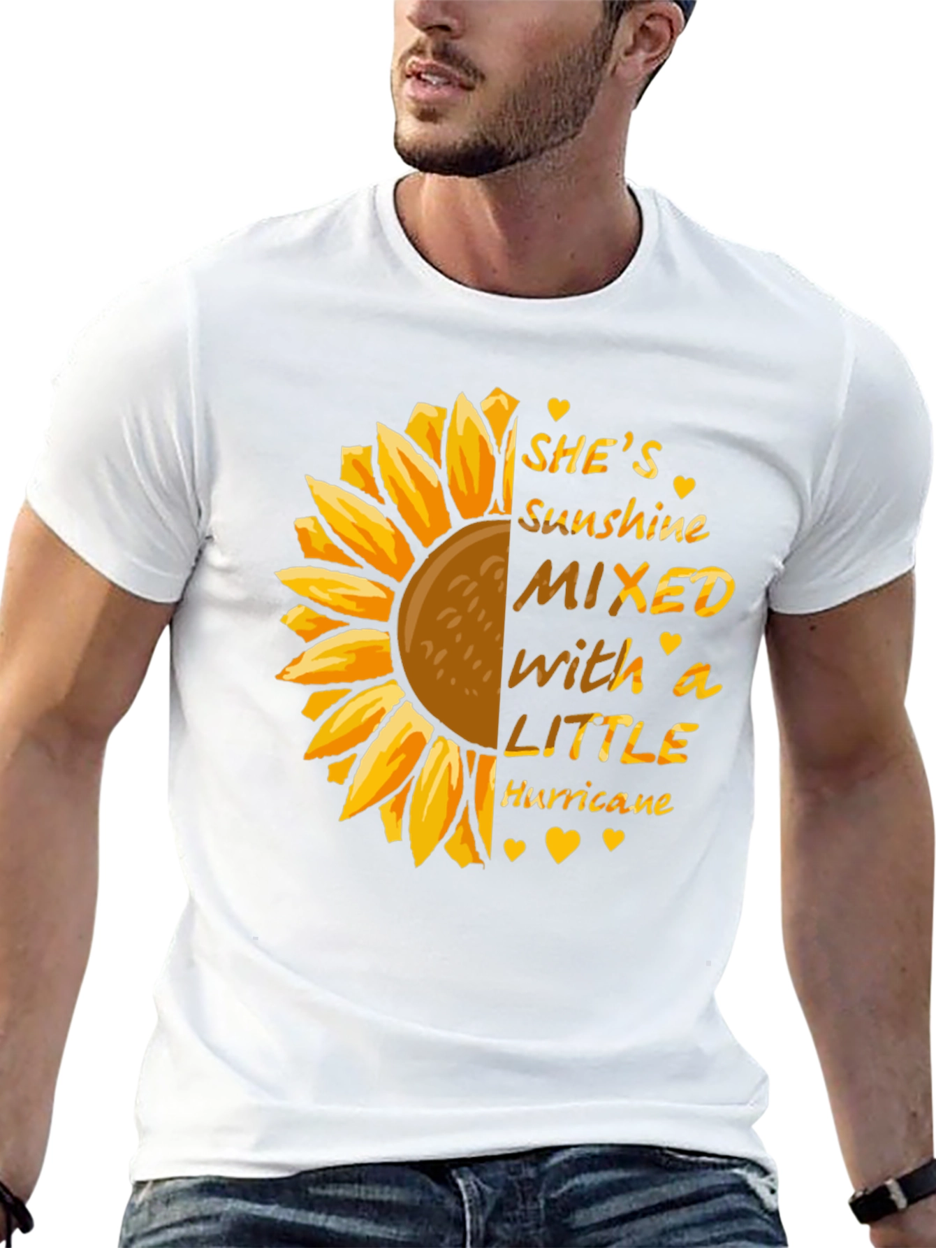 Sunshine Hurricane Sunflower Graphic Tee