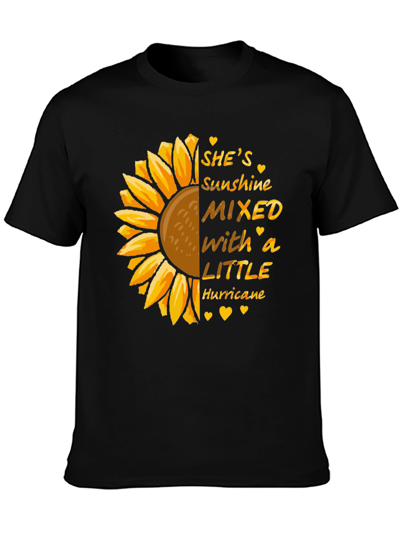 Sunshine Hurricane Sunflower Graphic Tee